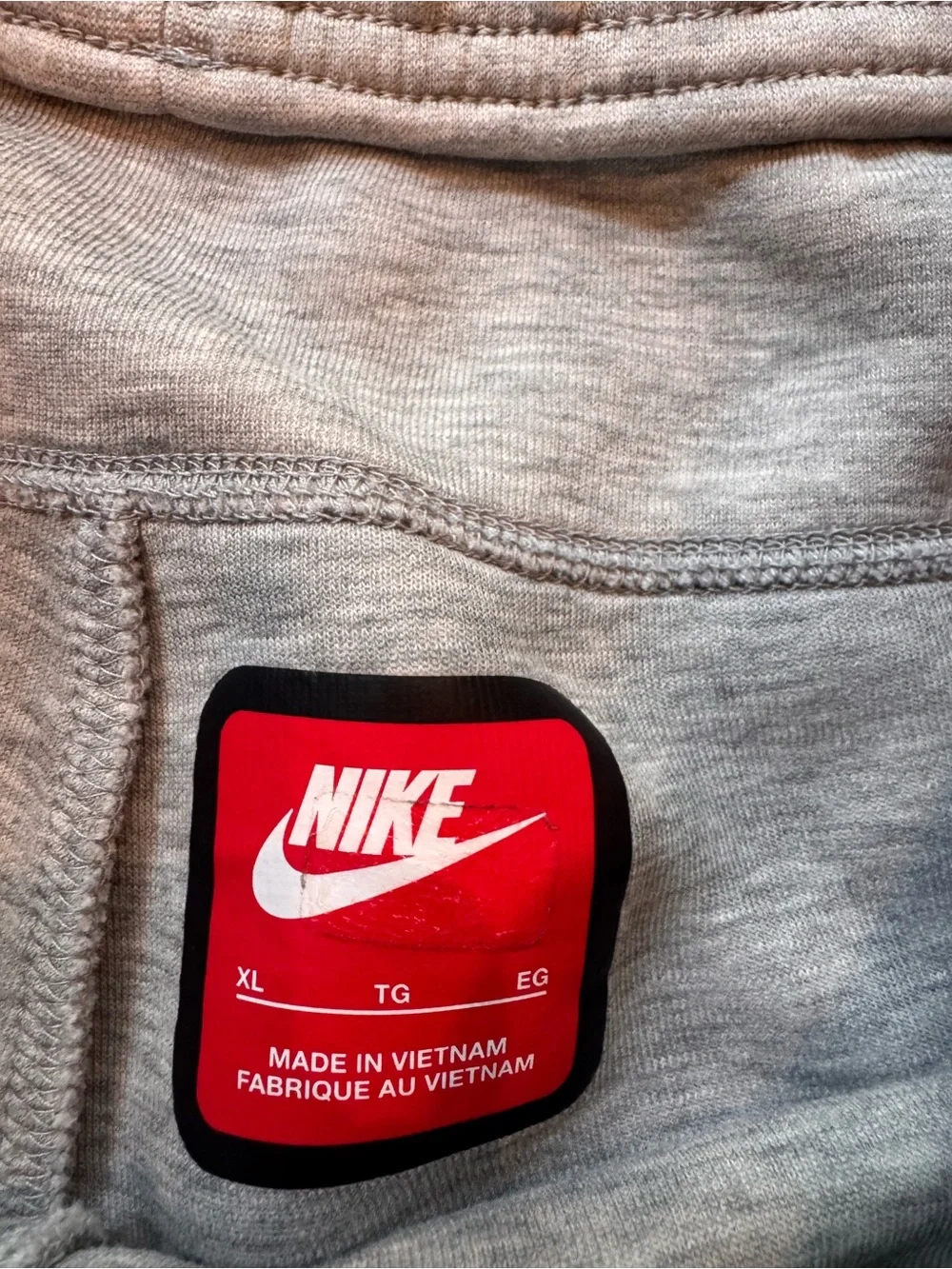 Nike Kids Light Gray Fleece Shorts with Black Accents